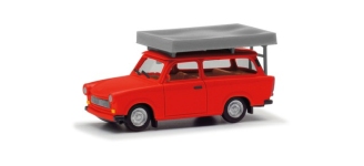 Herpa 024181-004 - H0 - Trabant 601 Dachzelt - knallrot